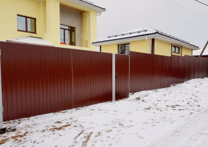 Забор из профнастила 3 м*40 м